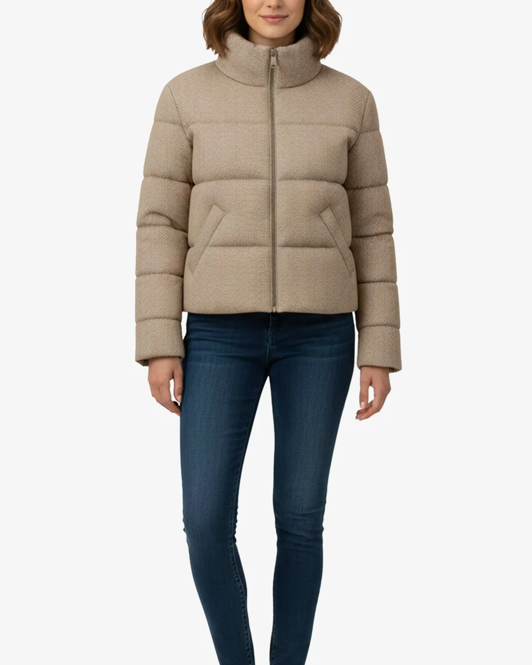 Beashell Cropped Puffer Jacket for Women
