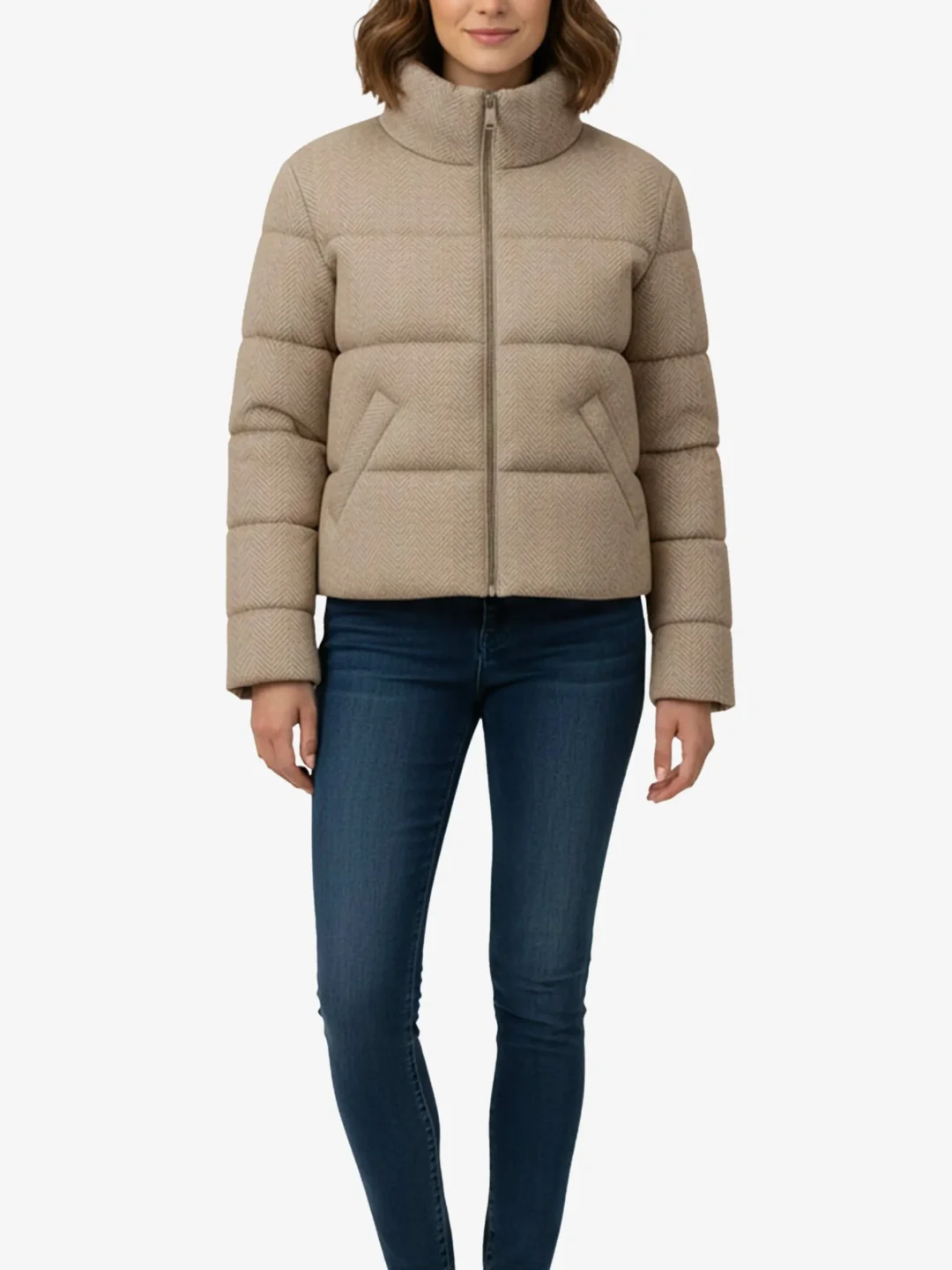 Beashell Cropped Puffer Jacket for Women