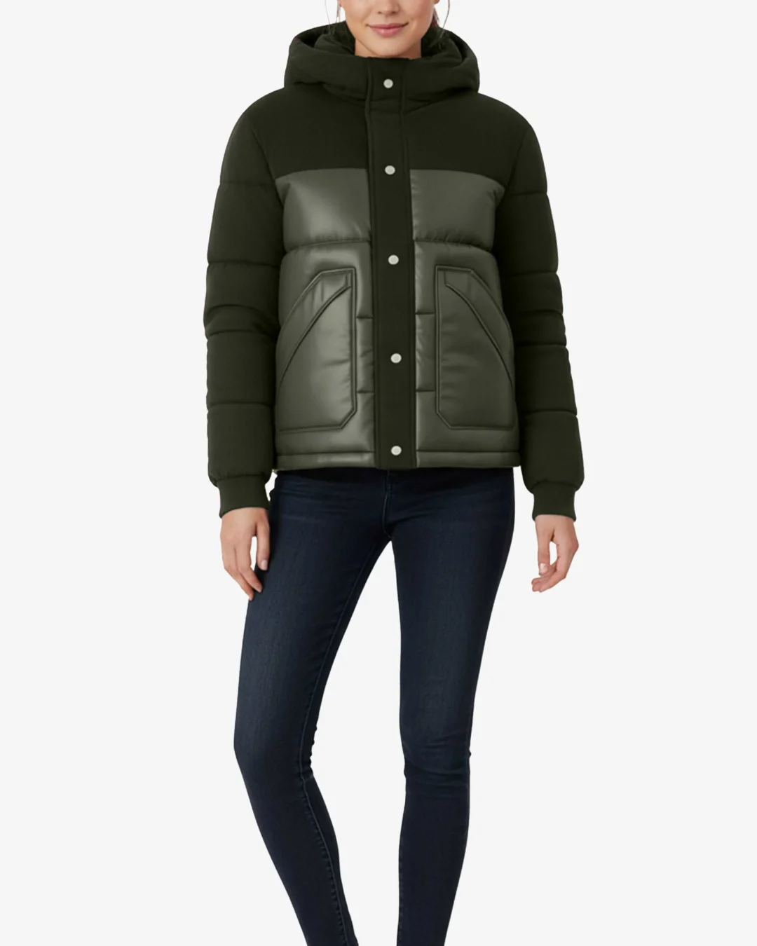 Deepcore Cropped Hooded Puffer Jacket Women