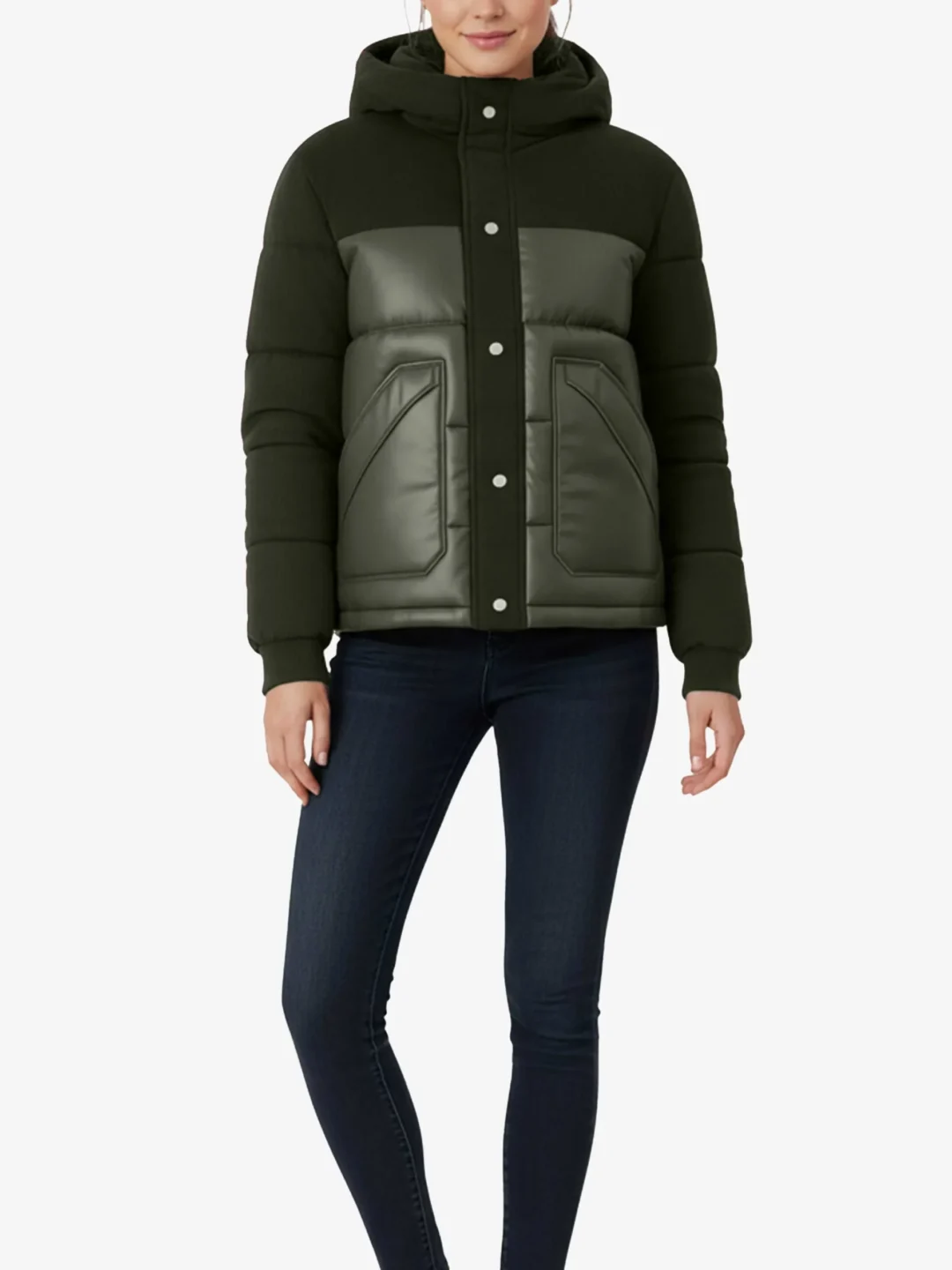 Deepcore Cropped Hooded Puffer Jacket Women