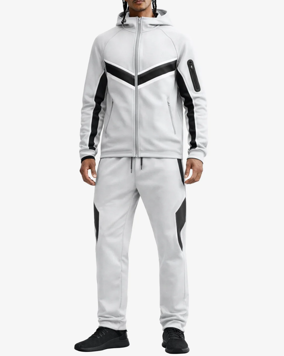 CoreFit Men's Premium White Tracksuit