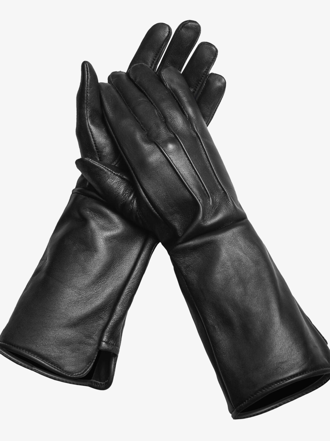 Men’s Medieval Steampunk Leather Gauntlet Gloves